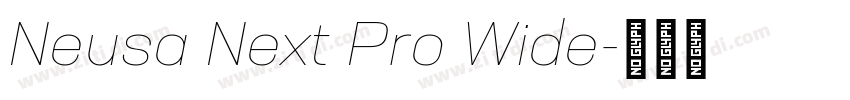 Neusa Next Pro Wide字体转换